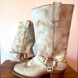 Barely Worn Frye Harness Biker Boot Size 10